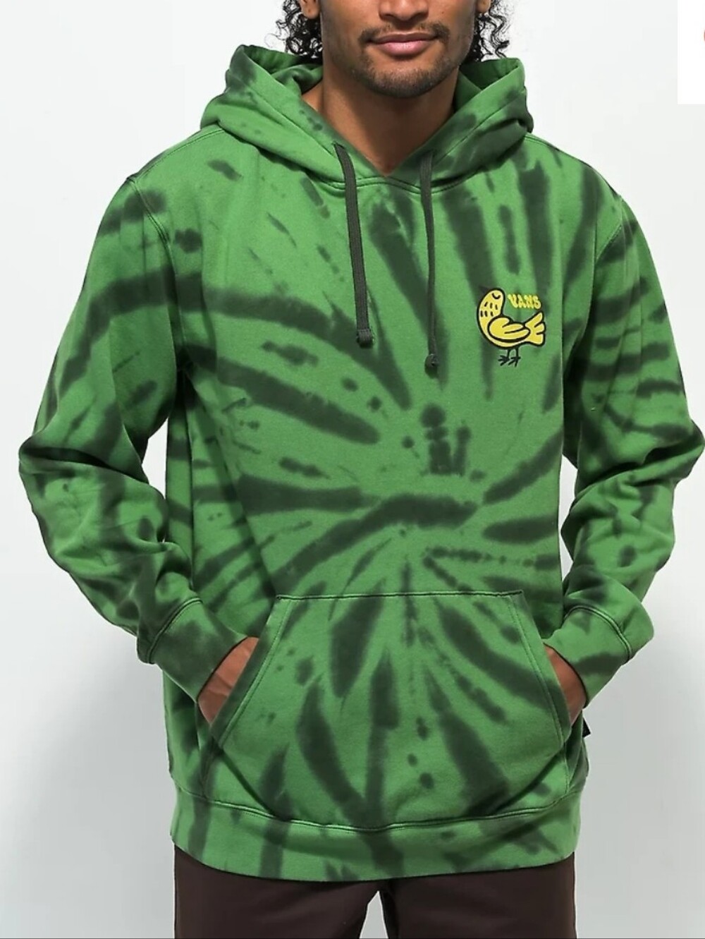 Vans Trippy Outdoors Green Tie Dye Hoodie Men's Size S
